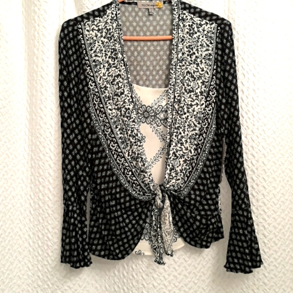 Figueroa & Flower Anthropologie 2-in-1 Blouse NWT